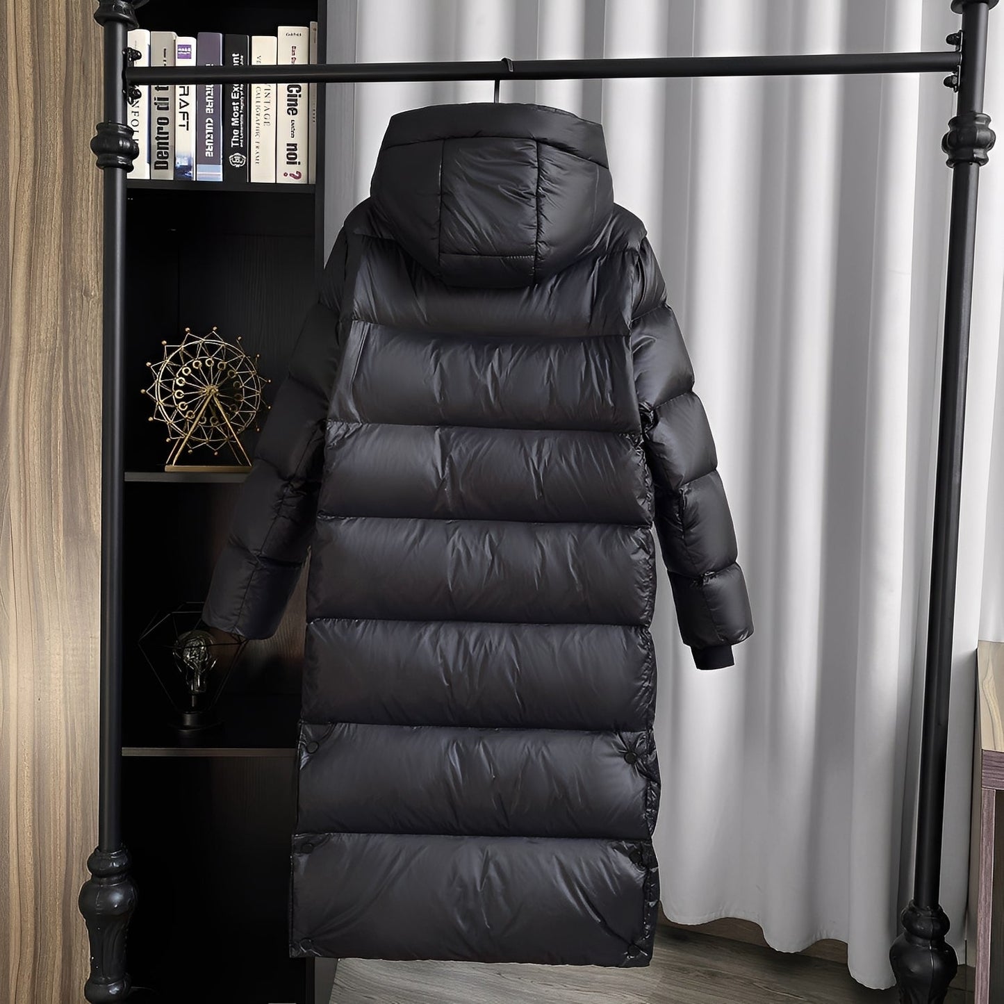 Mildred - Haină lungă cu puf, stil casual, pentru femei