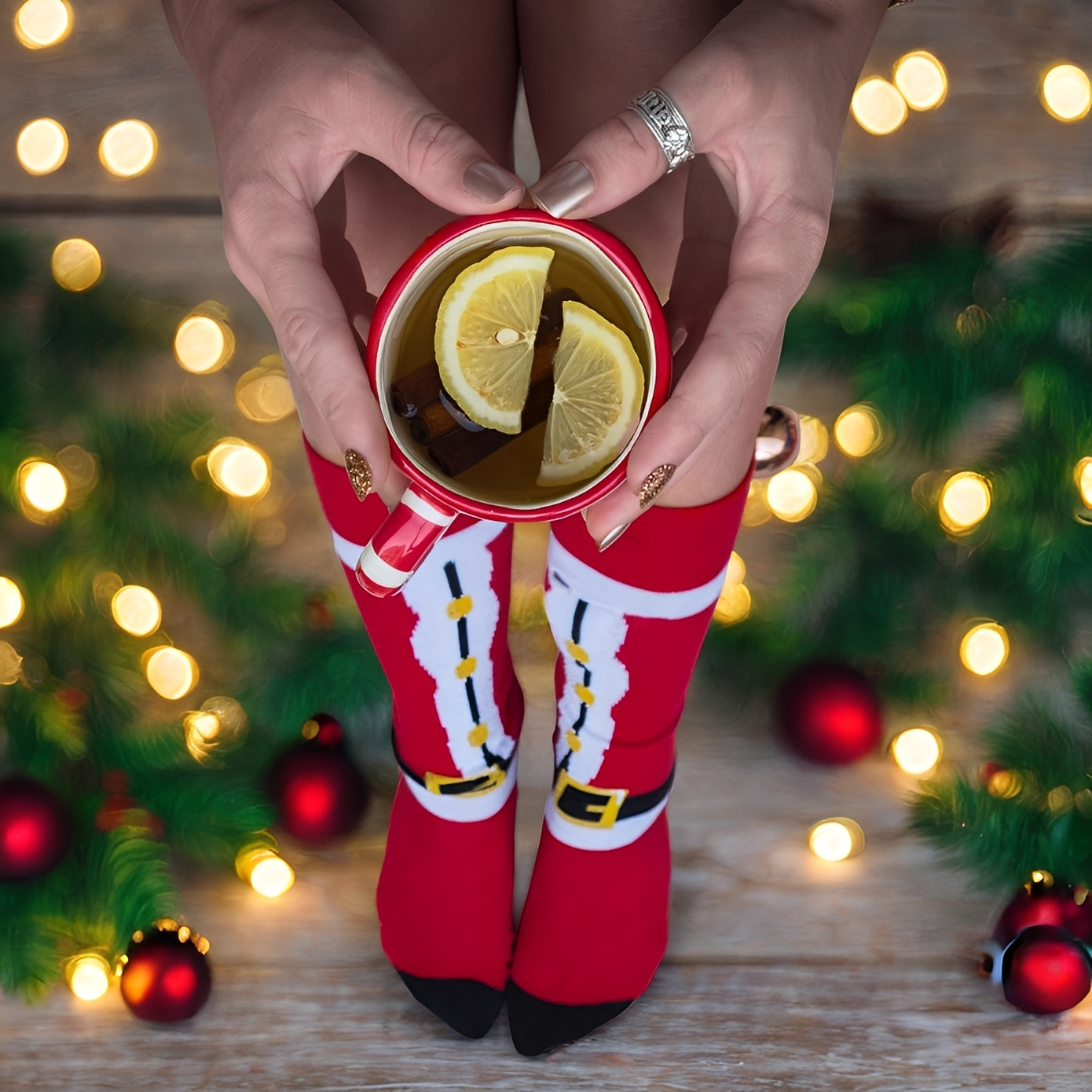 Rowena - Șosete Unisex Elegante pentru Crăciun