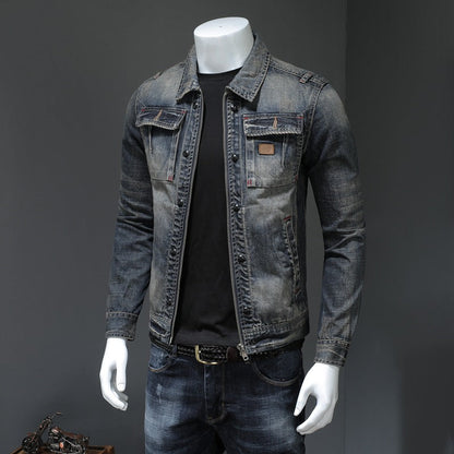Lennon - Jachetă clasică din denim lejer pentru bărbați