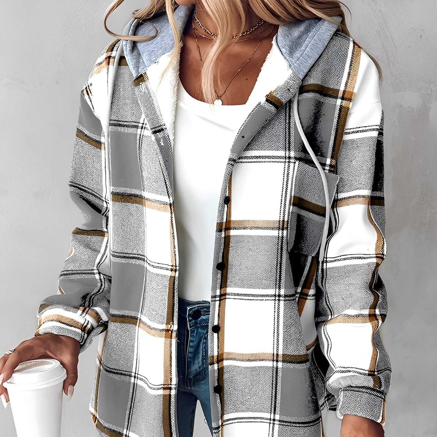 Briana - Jachetă comodă și lejeră cu glugă pentru femei