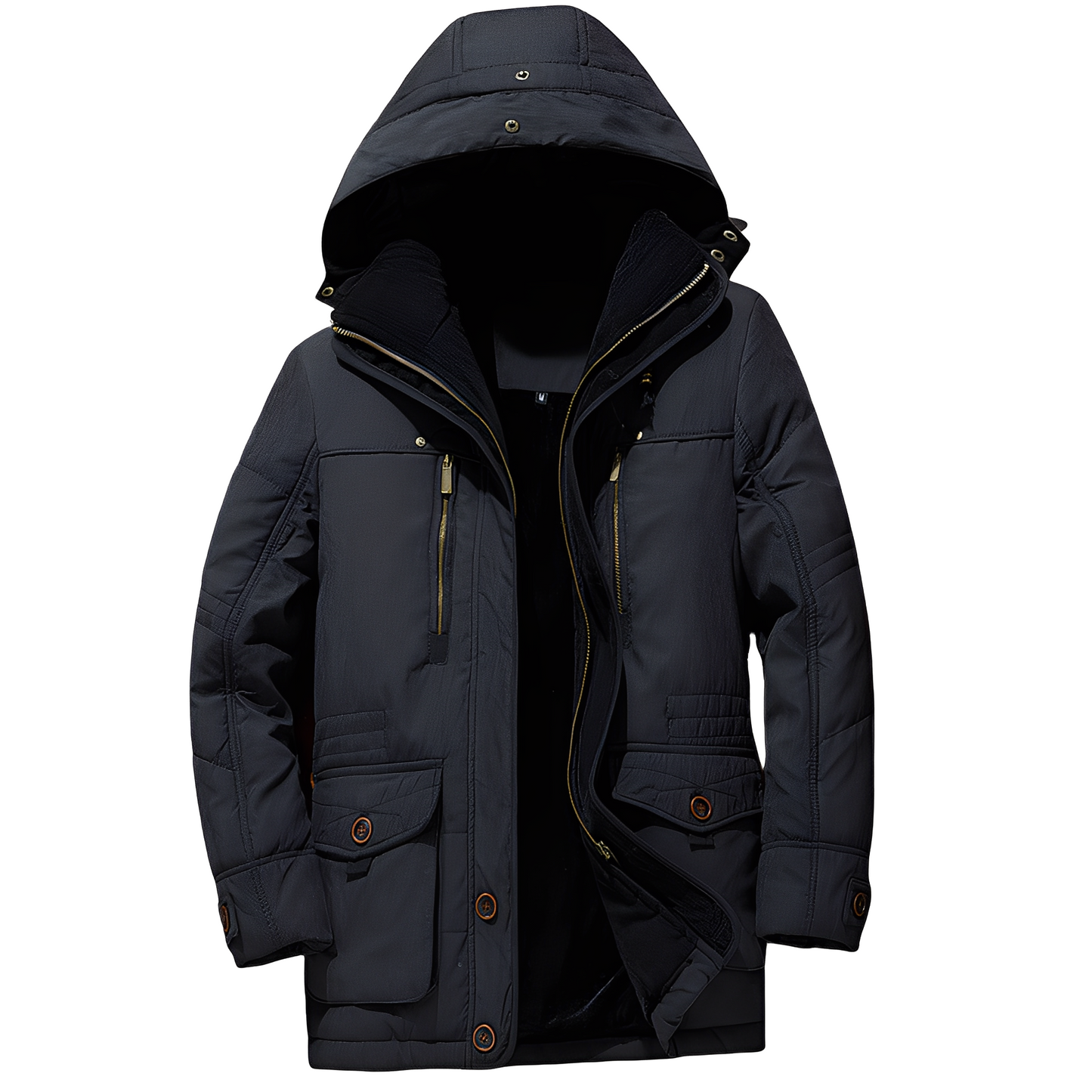 Bruce - Jachetă modernă cu glugă și căptușeală călduroasă pentru bărbați