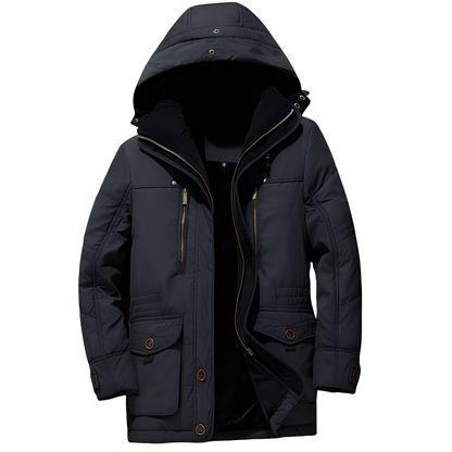 Bruce - Jachetă modernă cu glugă și căptușeală călduroasă pentru bărbați