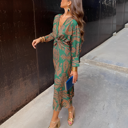 Louna - Rochie elegantă cu decolteu în V pentru femei