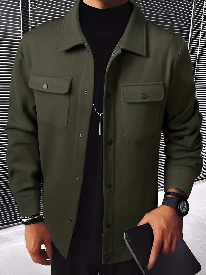 Clinton - Jachetă modernă pentru bărbați cu revere și buzunare