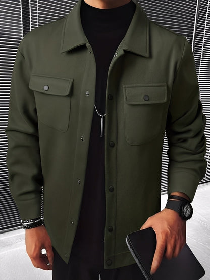 Clinton - Jachetă modernă pentru bărbați cu revere și buzunare