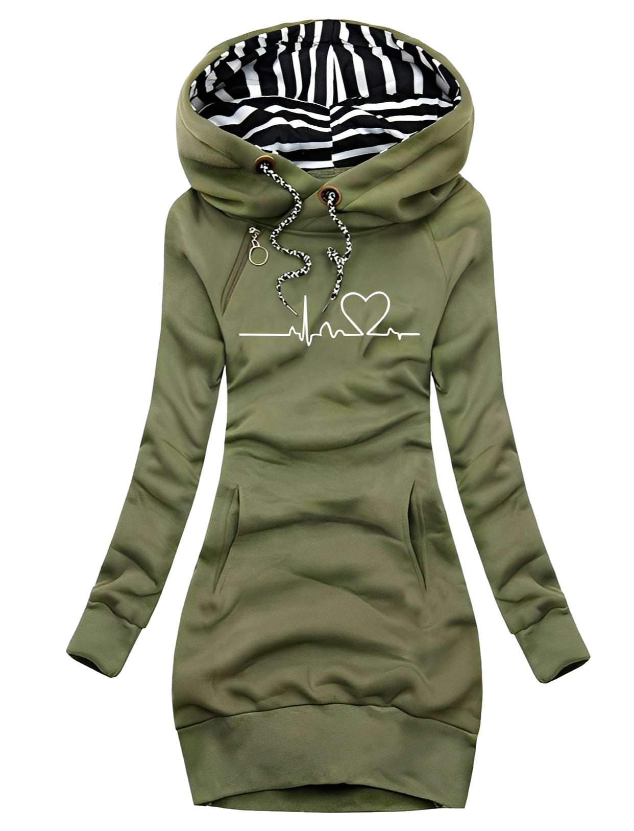 Jaidyn - Rochie Tricou pentru Femei cu Glugă, Stilată