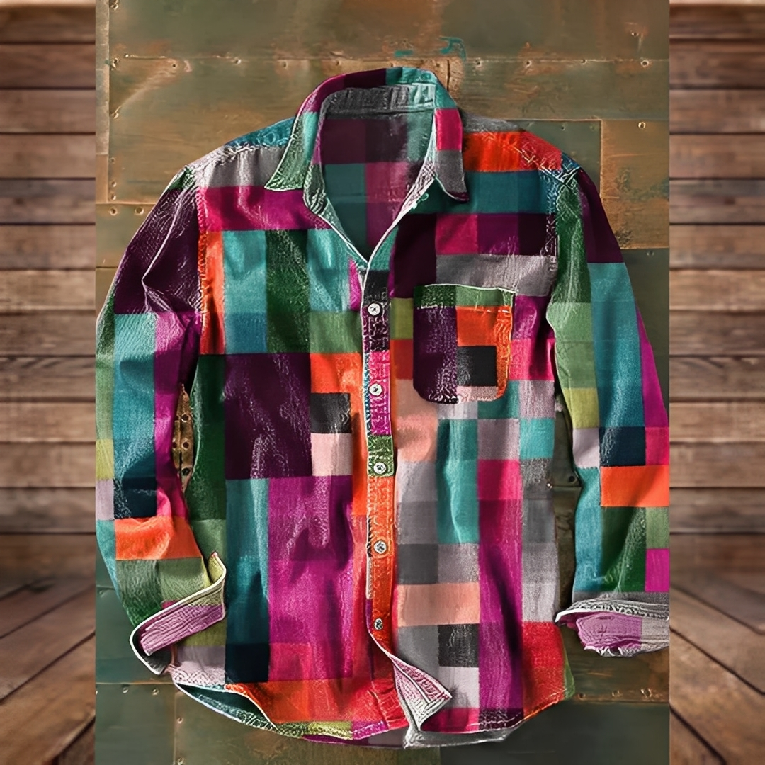 Gontran - Cămașă elegantă cu buzunar practic pentru bărbați