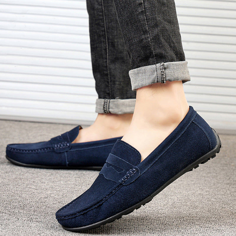 Gibson - Pantofi loafer retro din piele întoarsă pentru bărbați