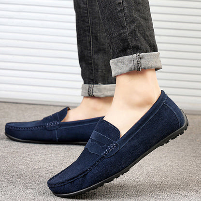 Gibson - Pantofi loafer retro din piele întoarsă pentru bărbați