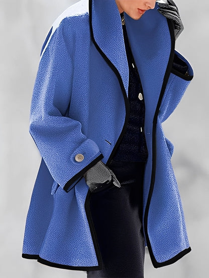 Mikayla - Palton călduros din lână cu glugă pentru femei