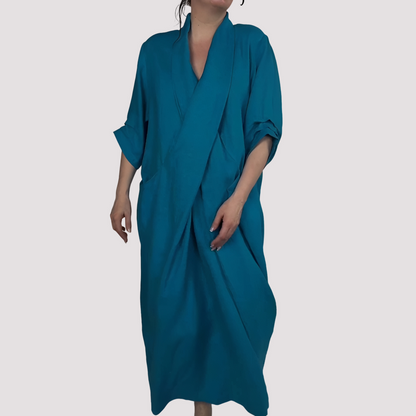 Alicia - Rochie lungă, lejeră, cu buzunar pentru femei