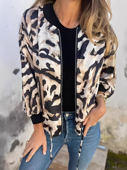 Ryana - Jachetă pentru femei cu fermoar, stil contemporan