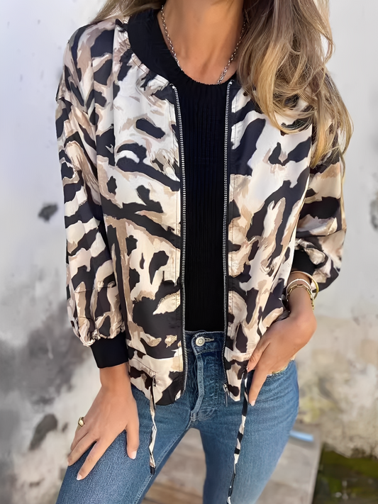 Ryana - Jachetă pentru femei cu fermoar, stil contemporan