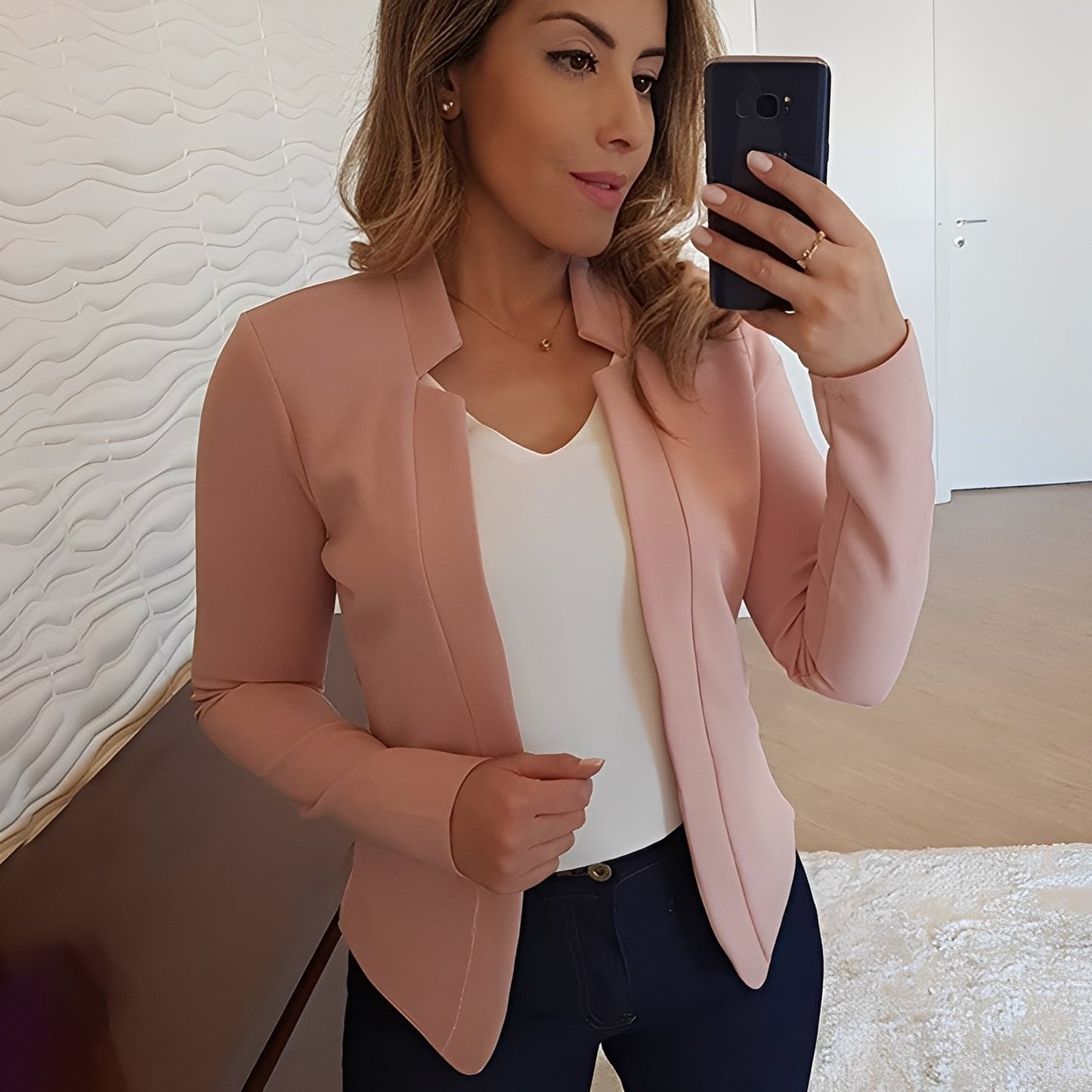 Marsha - Jachetă elegantă cu guler cu rever pentru femei