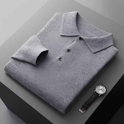 Romilly - Pulover Polo Elegant din Cașmir pentru Bărbați