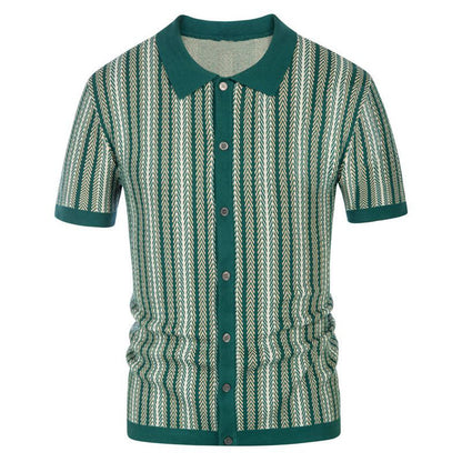 Kian - Tricou polo elegant cu nasturi pentru bărbați