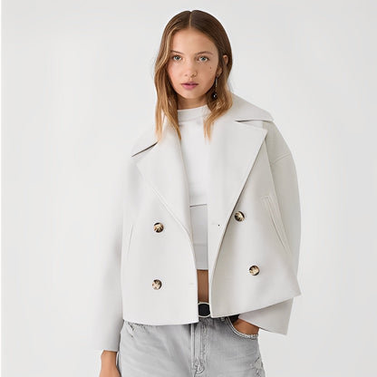 Abegail - Jachetă scurtă, simplă și casual pentru femei