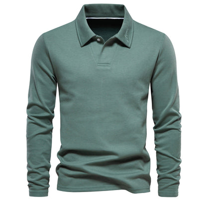 Elvin - Cămașă polo casual și formal cu mâneci lungi pentru bărbați