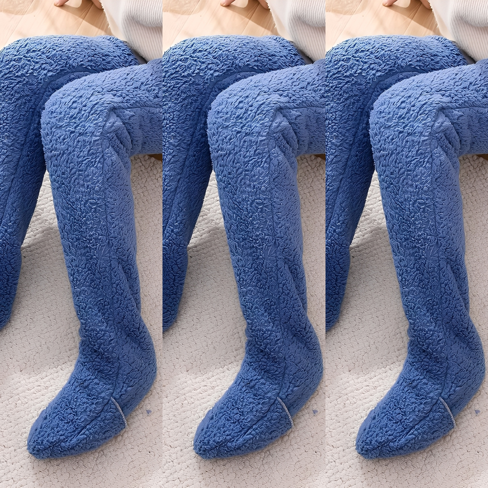 Camellia - Șosete de iarnă călduroase, până la genunchi, pentru femei