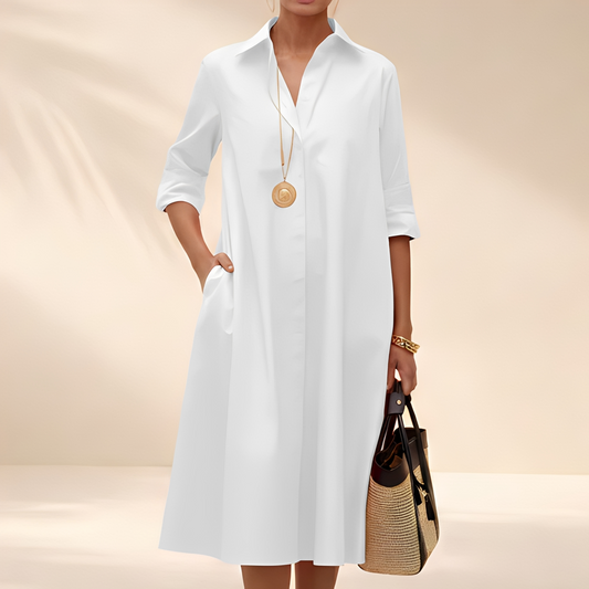 Eljenne - Rochie cămașă lejeră pentru femei