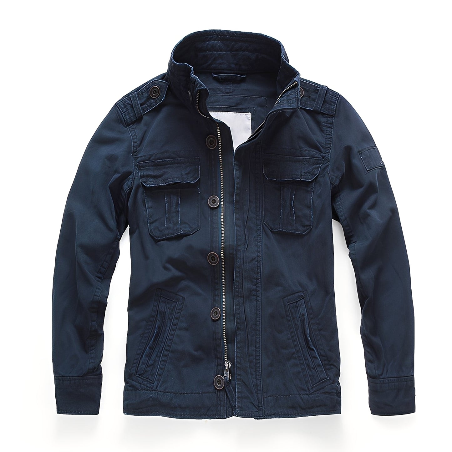 Trenton - Jachetă bărbați din denim clasic cu buzunare