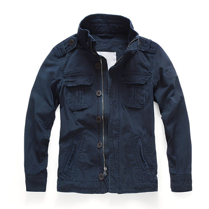 Trenton - Jachetă bărbați din denim clasic cu buzunare