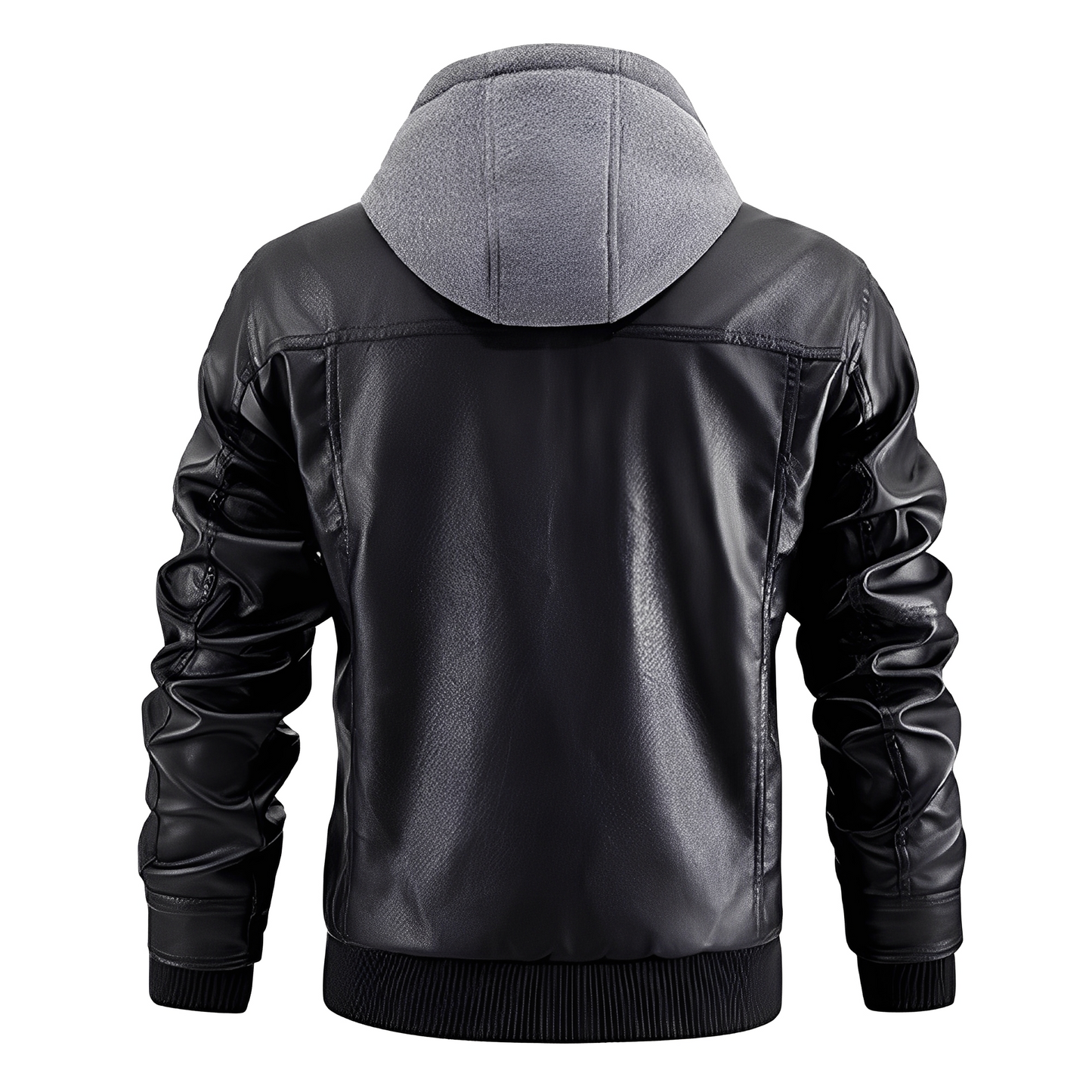 Everard - Jachetă clasică de motocicletă cu glugă pentru bărbați