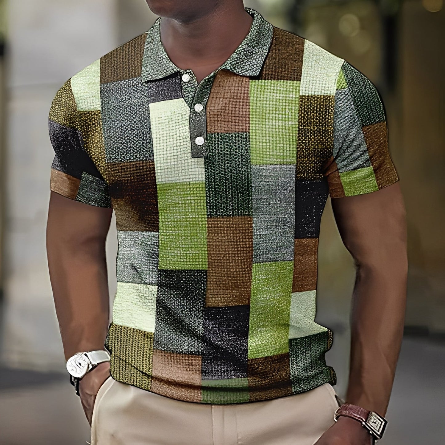 Reginald - Stil polo bărbătesc multicolor
