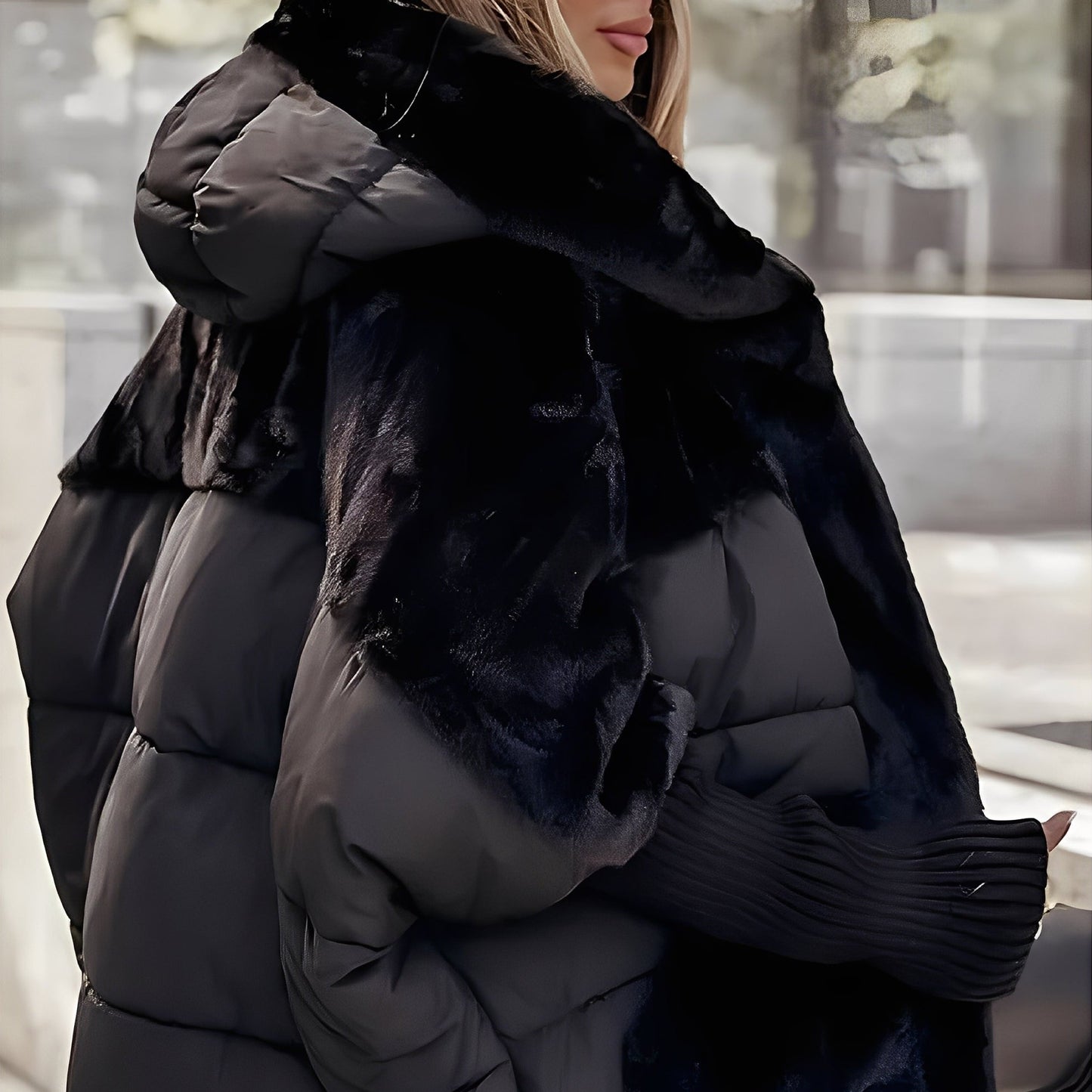 Alayna - Elegantní, moderní bunda s umělou kožešinou pro ženy