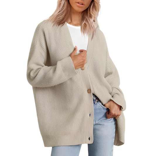 Christal - Cardigan oversize lejer pentru dame