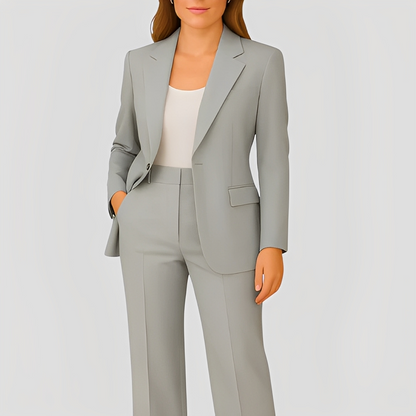 Maeva - Set elegant cu blazer lung și pantaloni pentru femei