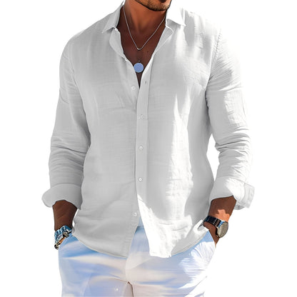 Félicien - Polo-uri clasice bărbătești cu mânecă lungă