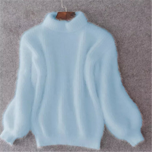 Brenda – Pulover Vintage în Stil Angora