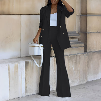 Mélanie - Blazer lung șic și elegant pentru femei ansamblu