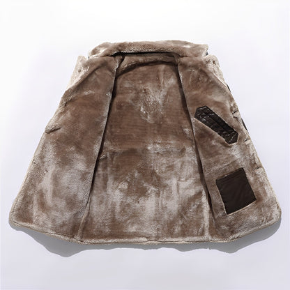 Wilton - Haină casual, călduroasă de pluș pentru bărbați