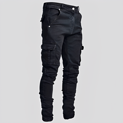 Owen - Blugi casual din denim cu buzunare multiple pentru bărbați