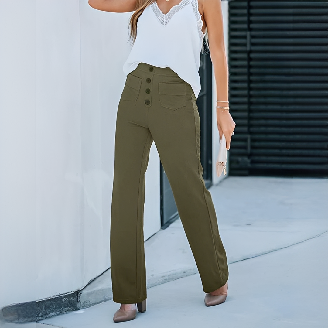 Dara - Pantaloni eleganți cu talie înaltă pentru femei