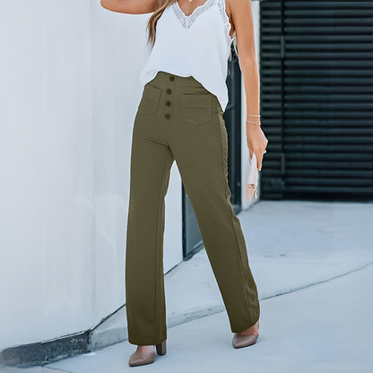 Dara - Pantaloni eleganți cu talie înaltă pentru femei