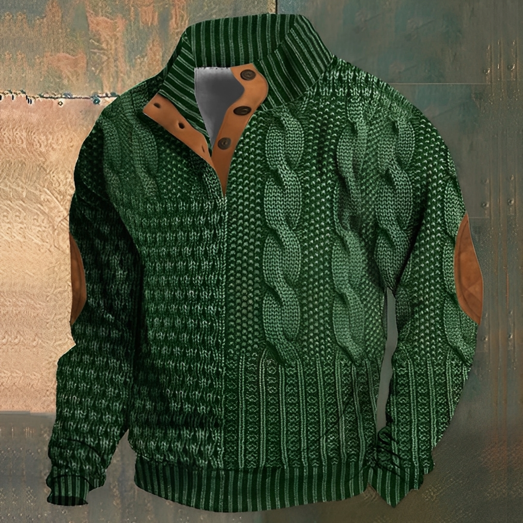 Nazaire - Pulover bărbați cu model 3D imprimat