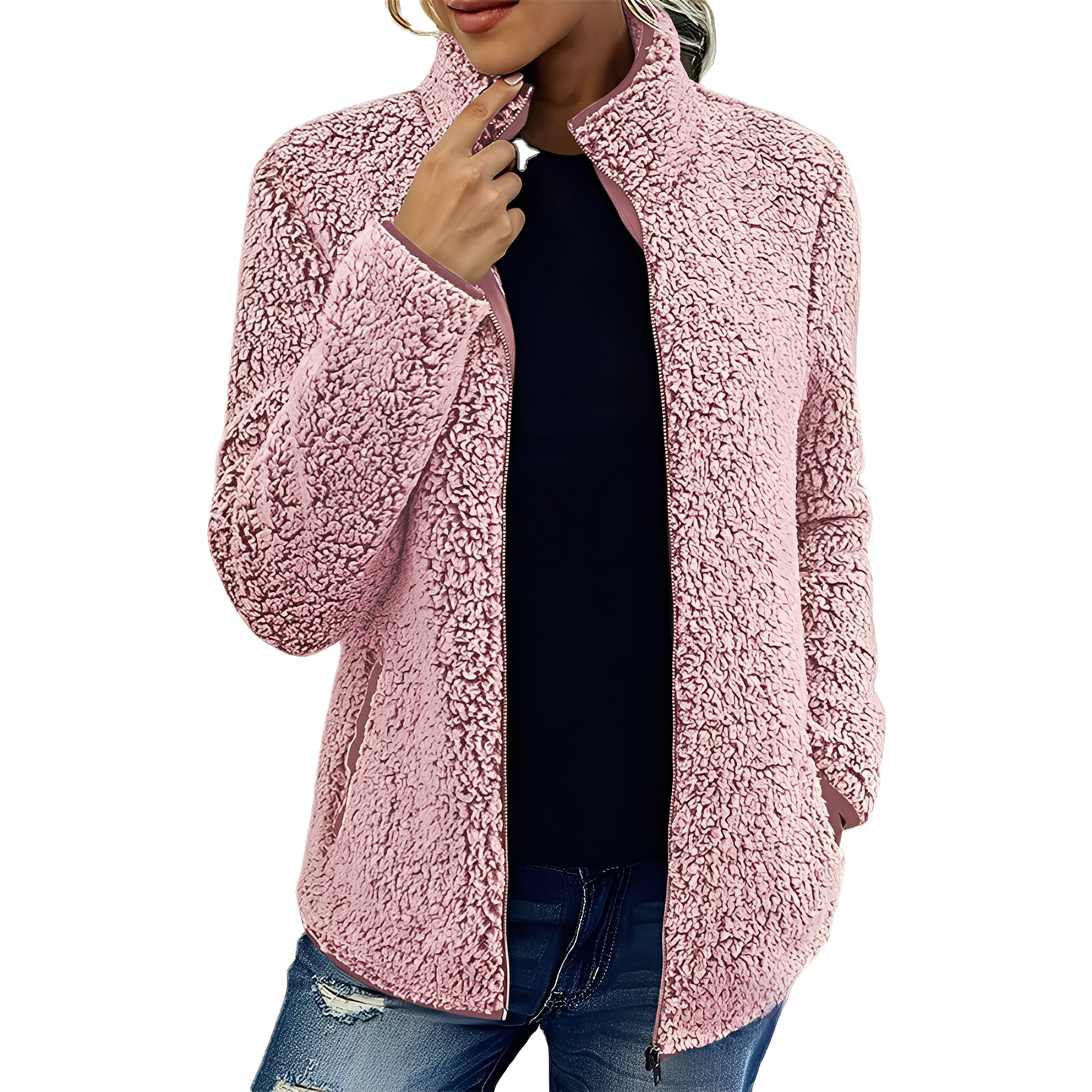 Larissa - Jachetă fleece elegantă și călduroasă pentru femei