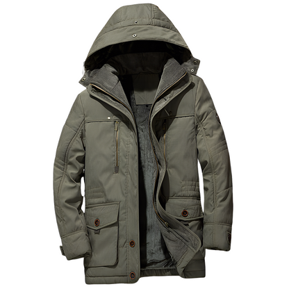 Bruce - Jachetă modernă cu glugă și căptușeală călduroasă pentru bărbați