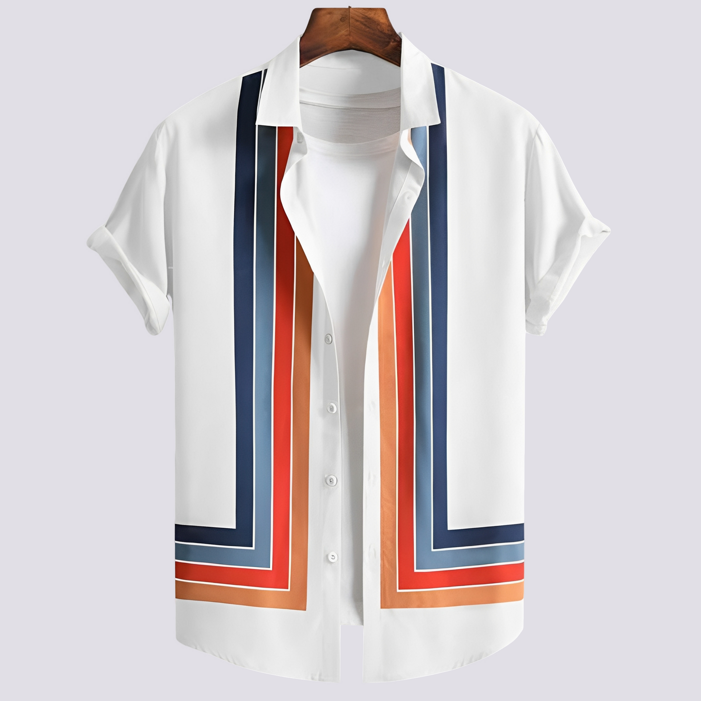 Shawn - Cămașă tradițională cu imprimeu pentru bărbați