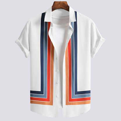 Shawn - Cămașă tradițională cu imprimeu pentru bărbați