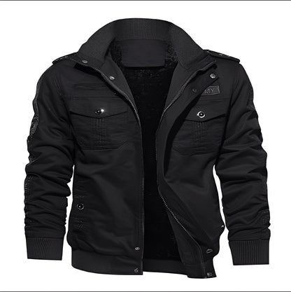 Gary - Geacă elegantă din fleece cu buzunare pentru bărbați