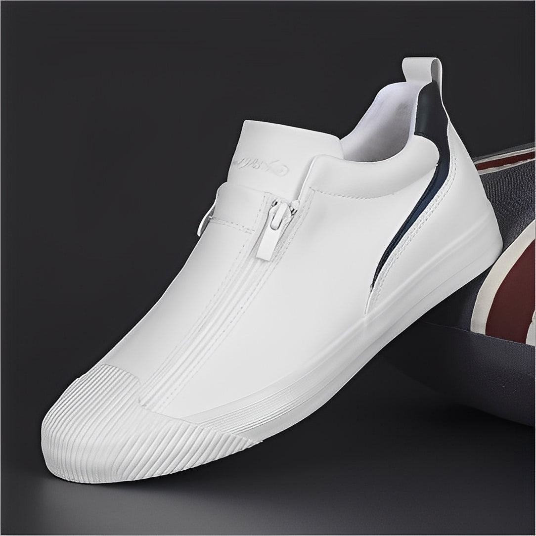 Marcus - Pantofi bărbătești din piele cu fermoar dublu