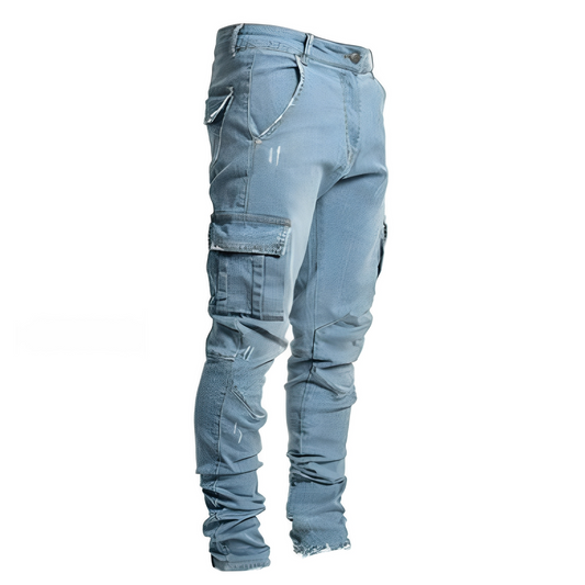 Charles - Pantaloni cargo eleganți slim-fit pentru bărbați