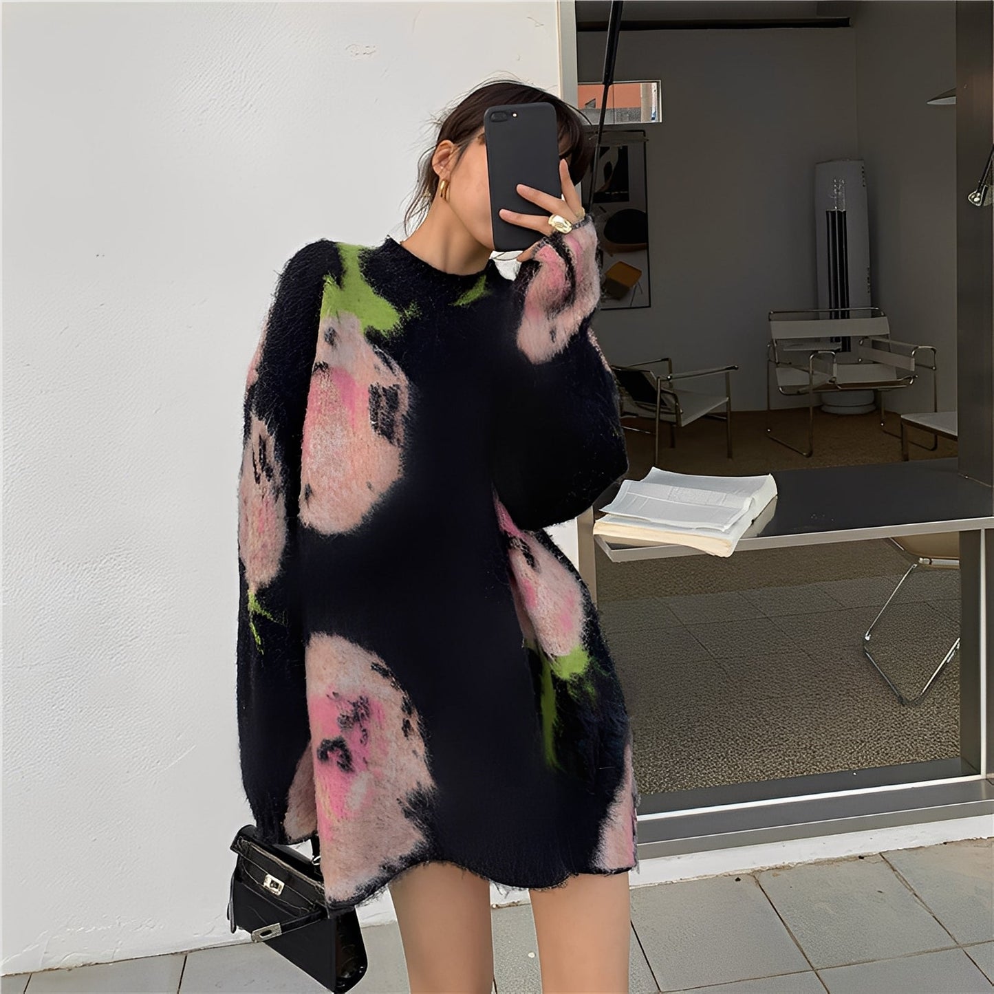 Shelby - Stilată, rochie tricotată în lungime midi pentru femei