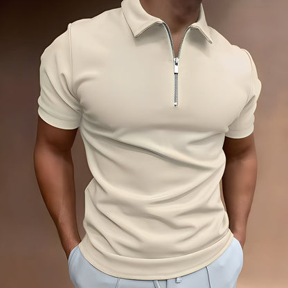 Hubert - Polo Shirt Elegant with Fastening for Men
