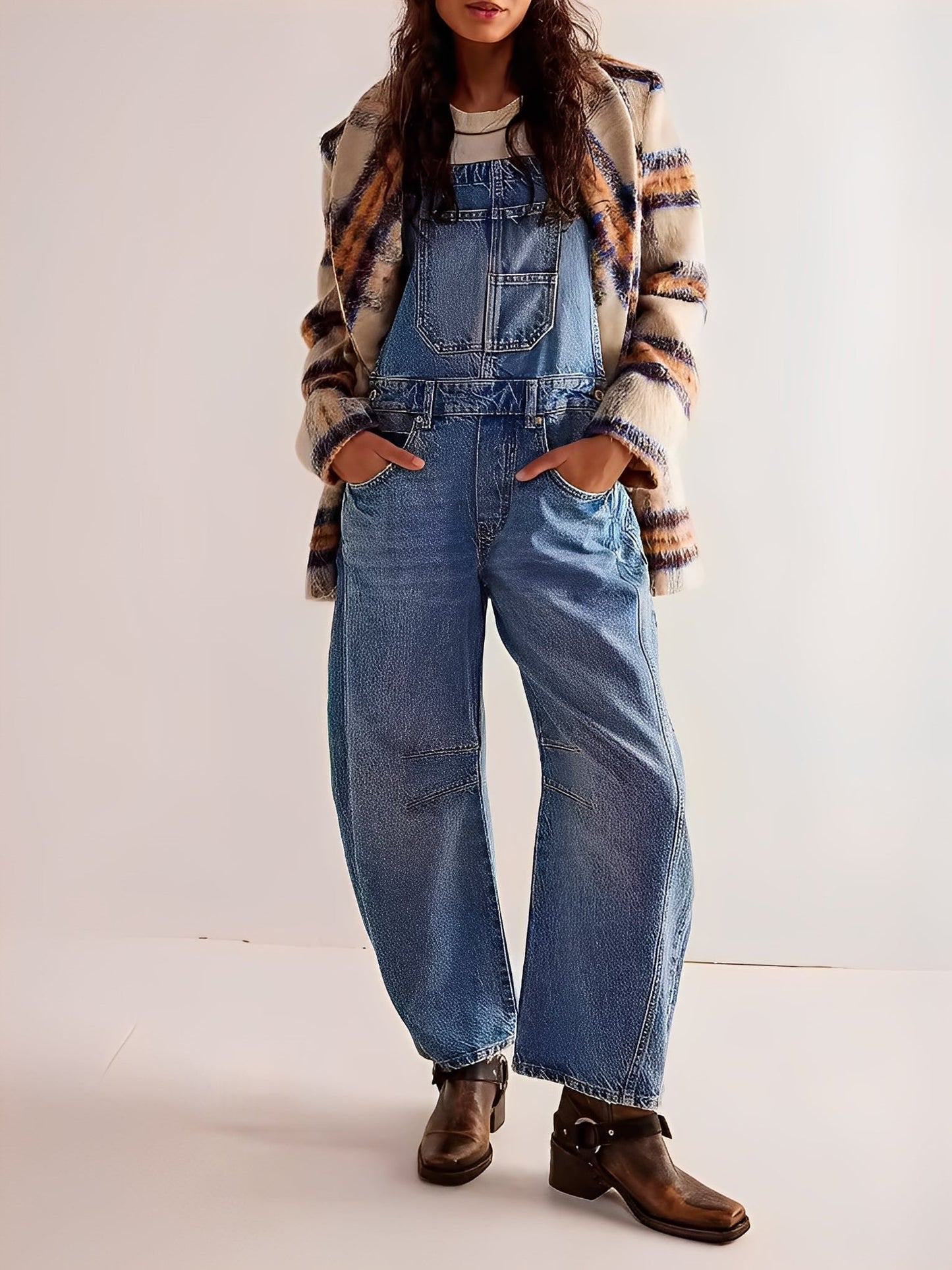 Clarisse - Salopetă din denim pentru femei, stil relaxat