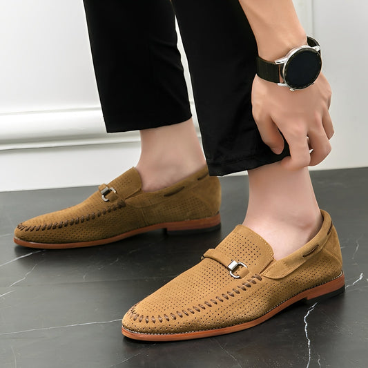 Tristan - Pantofi casual eleganți din piele întoarsă pentru bărbați